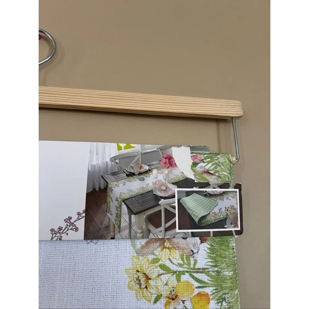 The Farmhouse By Rachel Ashwell Easter Bunny Chicks Table Runner 16” X 90” Rever